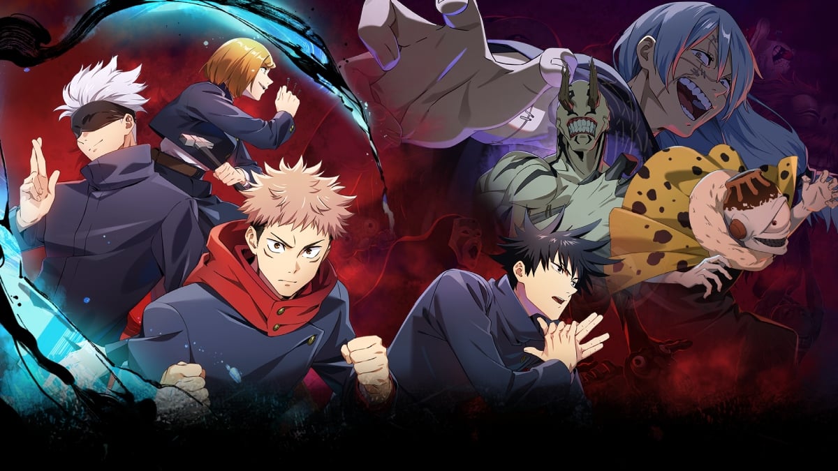 Jujutsu Kaisen Phantom Parade official web event page reroll art